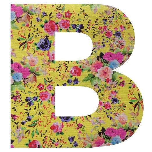 Personalised Satin Vintage Style Floral Bunting Letters