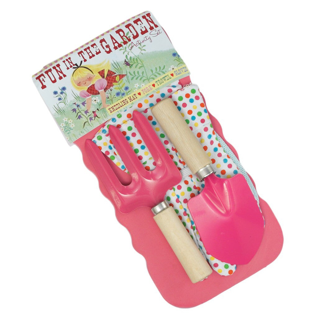 Girls Fun Pink Gardening Set