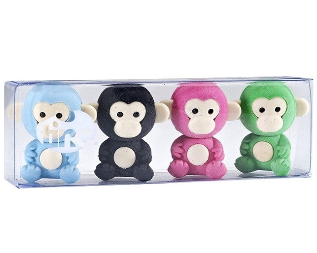 Scented Tinc Monkey Erasers