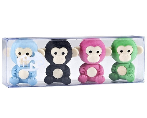 Scented Tinc Monkey Erasers