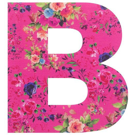 Personalised Satin Vintage Style Floral Bunting Letters