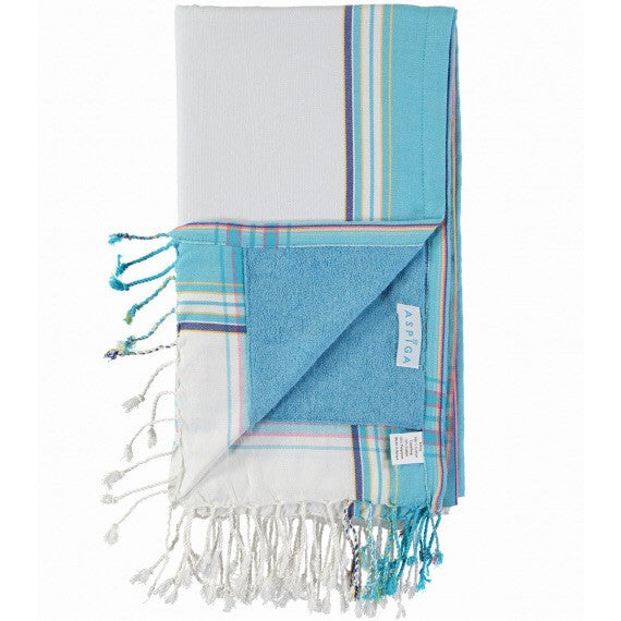 Blue Aqua/Turquoise Ruma Kikoy Towel