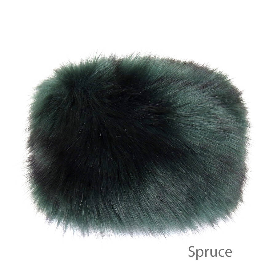 Spruce Faux Fur Pillbox Hat