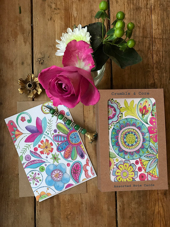 Boxed Boho Assorted Greeting Cards