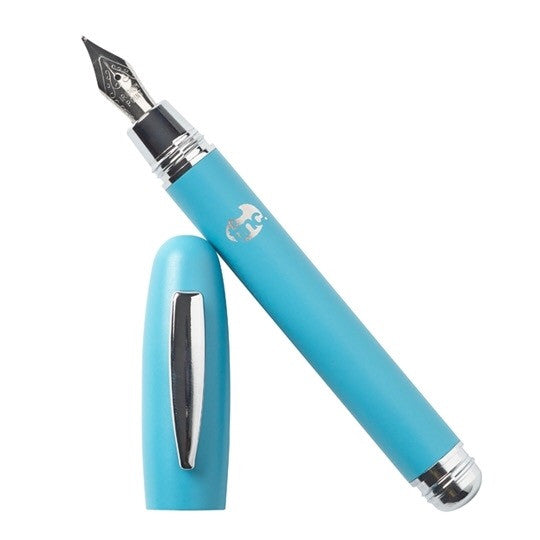 Blue Tinc Metal Fountain Pen