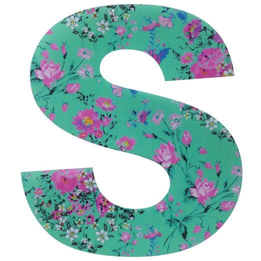 Personalised Satin Vintage Style Floral Bunting Letters