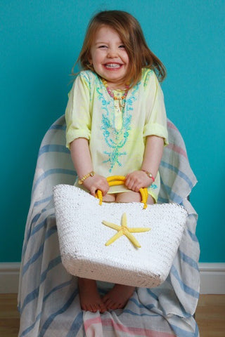 Yellow Small Starfish Basket