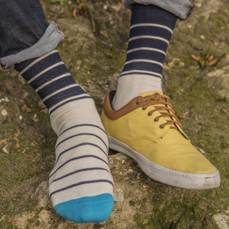 Breton Blues Fine Socks