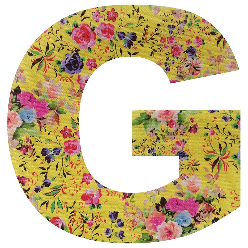 Personalised Satin Vintage Style Floral Bunting Letters