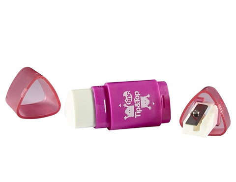 Pink Tinc Dual Tip & Top Sharpener & Eraser
