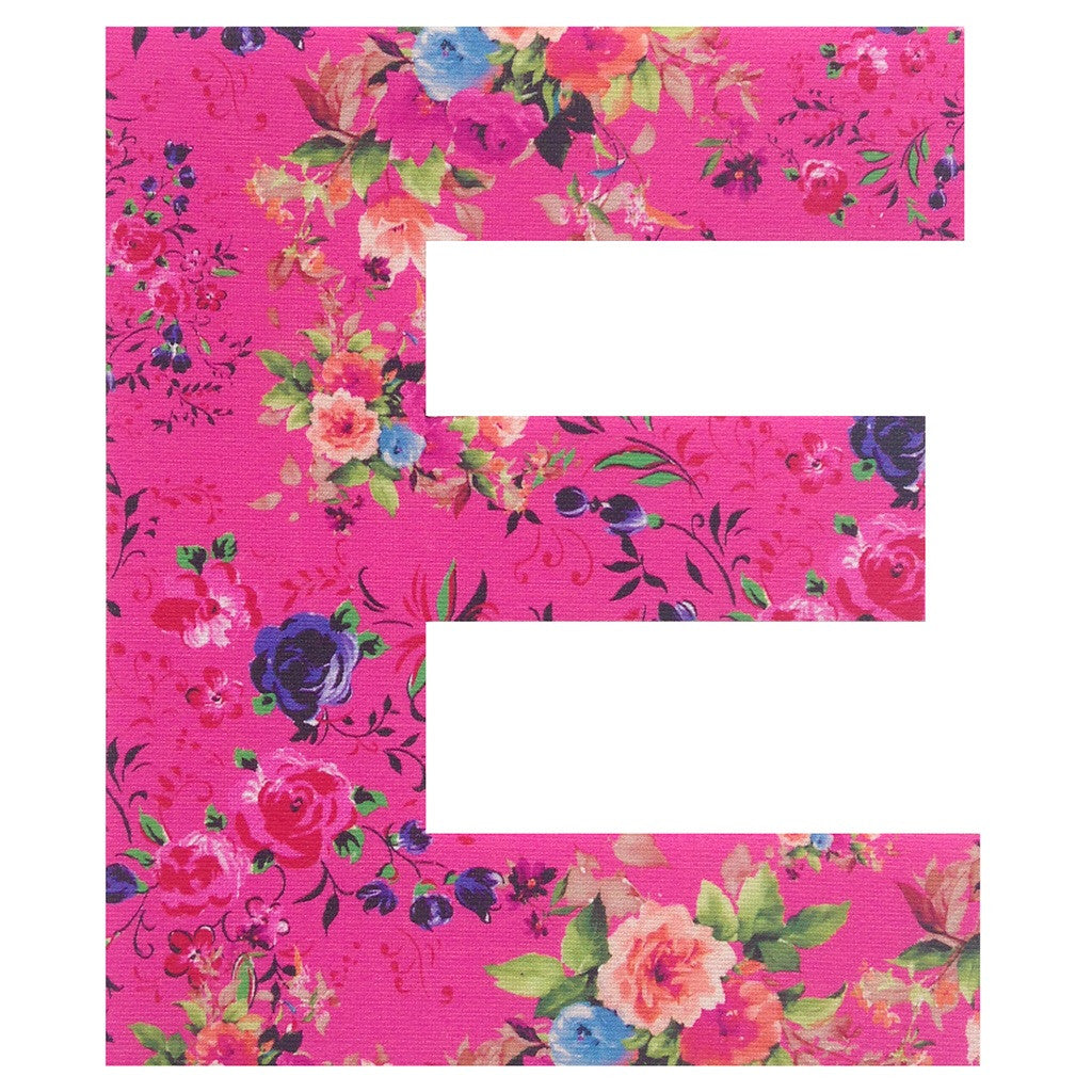 Personalised Satin Vintage Style Floral Bunting Letters