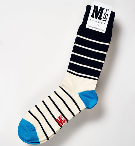 Breton Blues Fine Socks