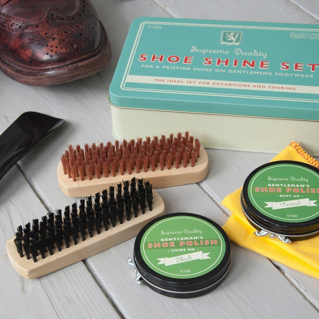 Gentleman's shoe shine kit on sale