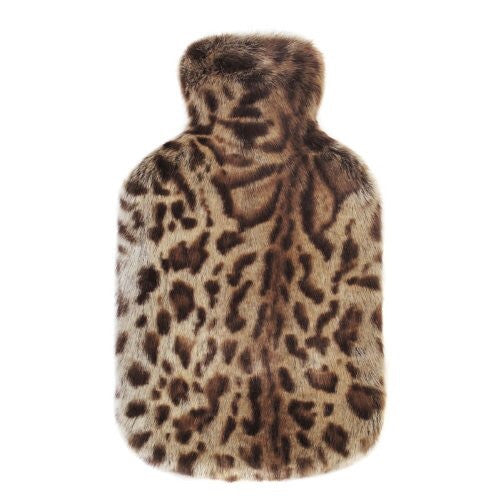 Jaguar Faux Fur Hot Water Bottle