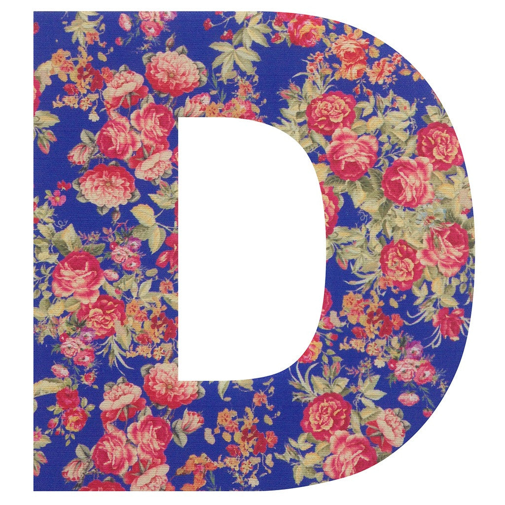 Personalised Satin Vintage Style Floral Bunting Letters