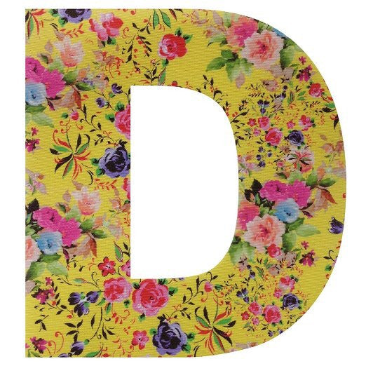 Personalised Satin Vintage Style Floral Bunting Letters