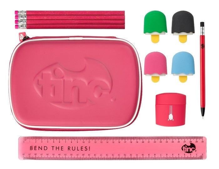 Pink School Stationery Set