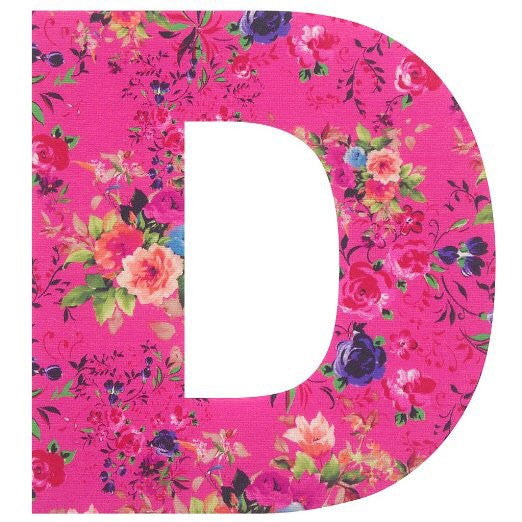 Personalised Satin Vintage Style Floral Bunting Letters