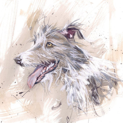 Lurcher Greeting Card