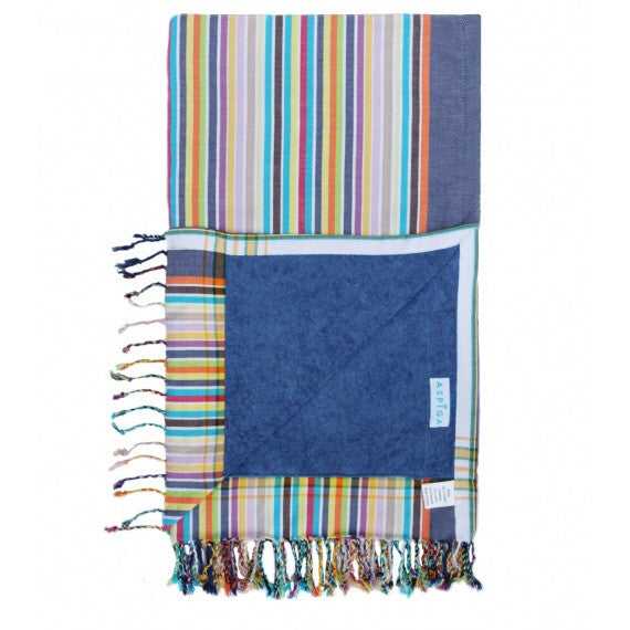 Blue Navy Kwale Kikoy Towel