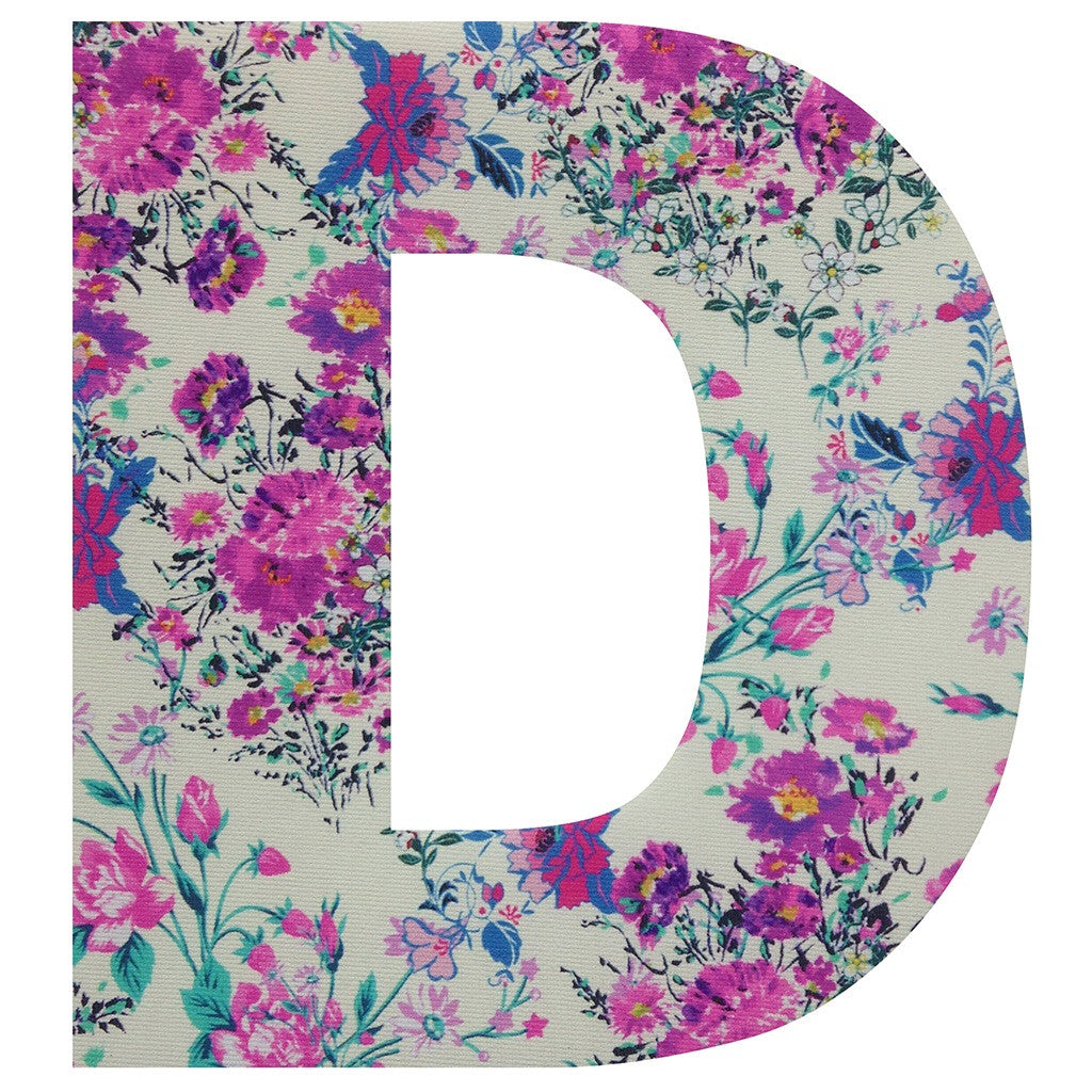 Personalised Satin Vintage Style Floral Bunting Letters