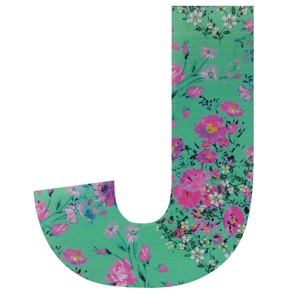 Personalised Satin Vintage Style Floral Bunting Letters