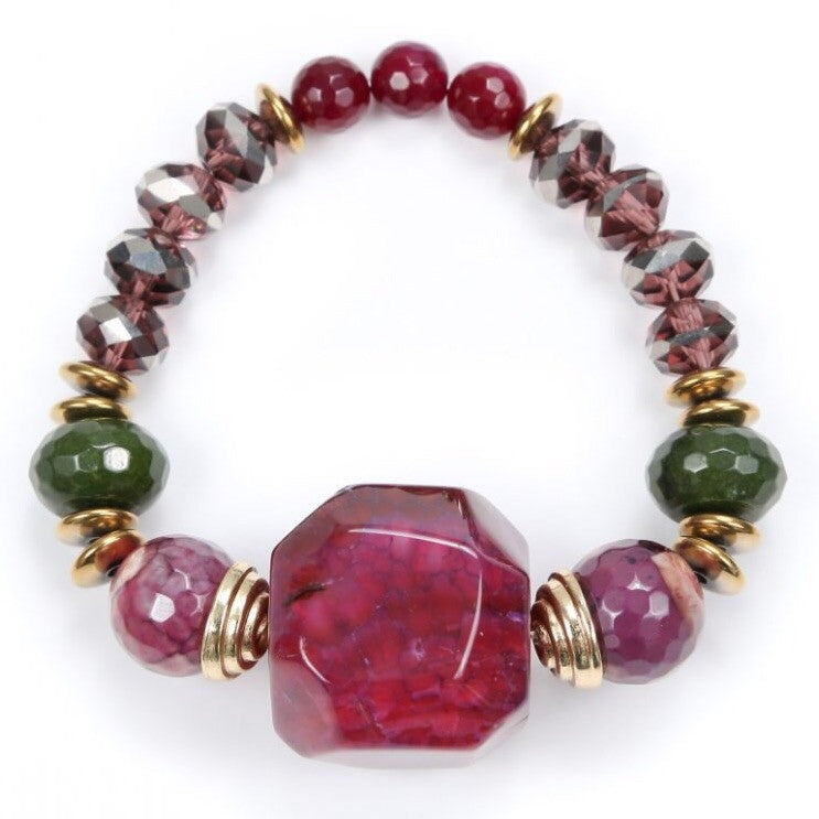 Red Mulberry Stone Bracelet