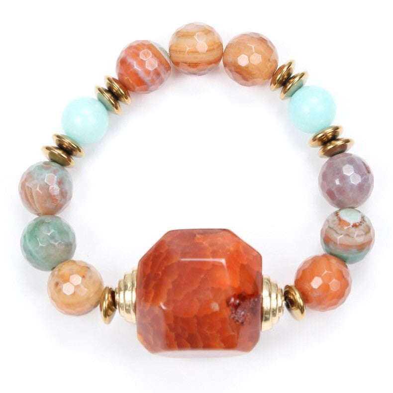 Orange Tumeric Stone Bracelet