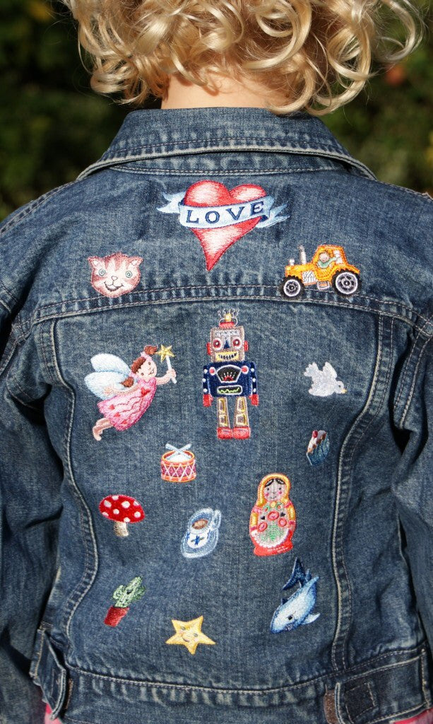 Little Girls Iron-On Clothes Patches