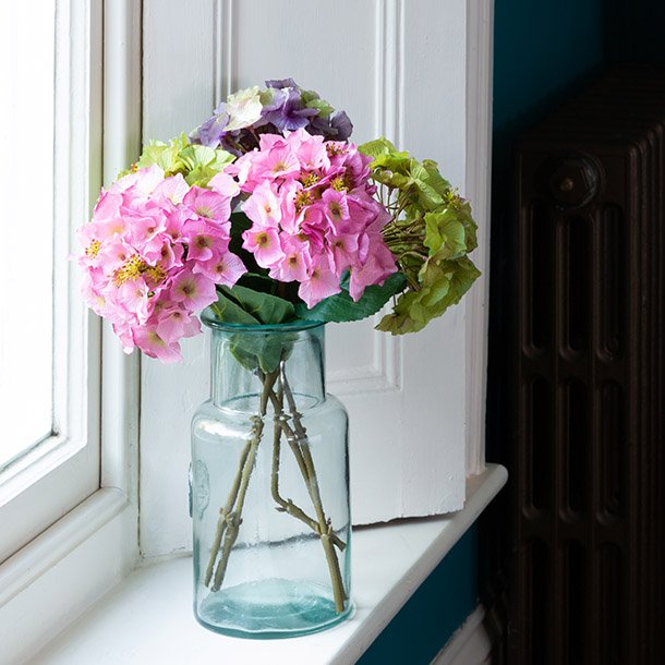 Faux Hydrangea Mauve