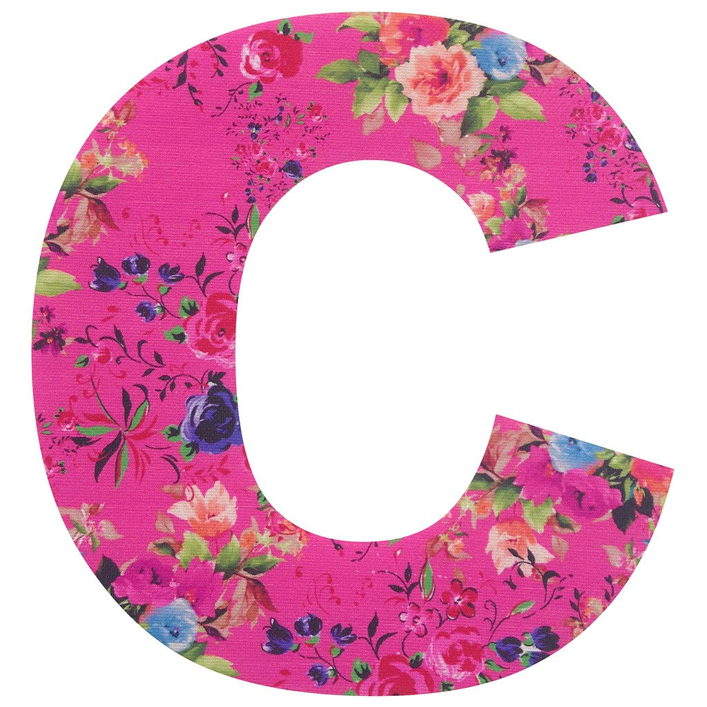 Personalised Satin Vintage Style Floral Bunting Letters