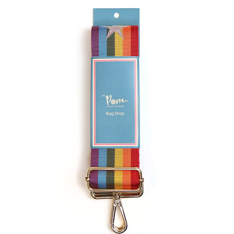 Rainbow Stripes & Stars Bag Strap