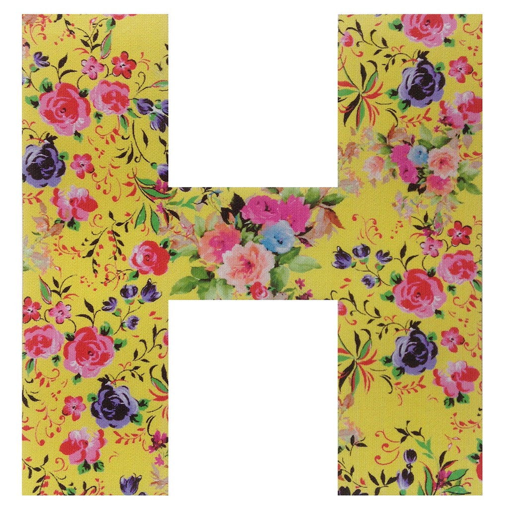 Personalised Satin Vintage Style Floral Bunting Letters