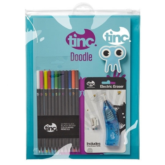 Blue Tinc Electric Eraser Colouring Gift Set