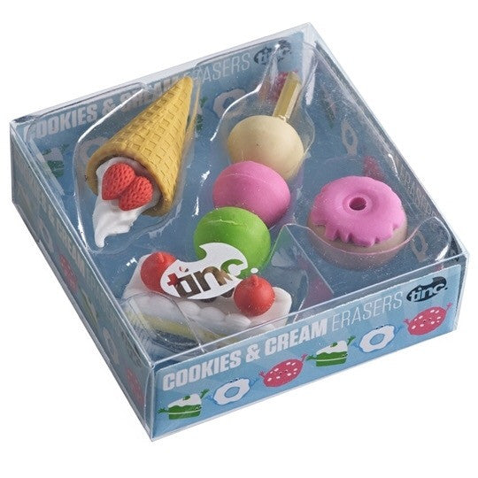 Scented Tinc Cookies & Cream Erasers