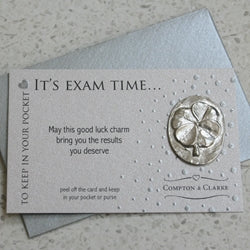 It's Exam Time Carded Pocket Charm