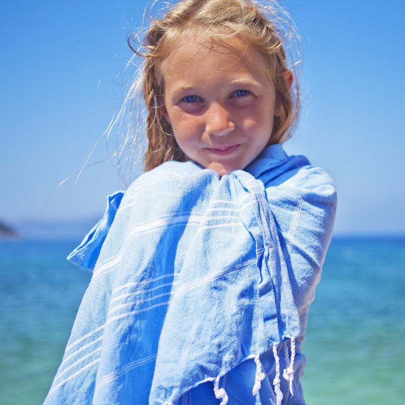 Sky Blue Hammamas Cotton Towel/Wrap