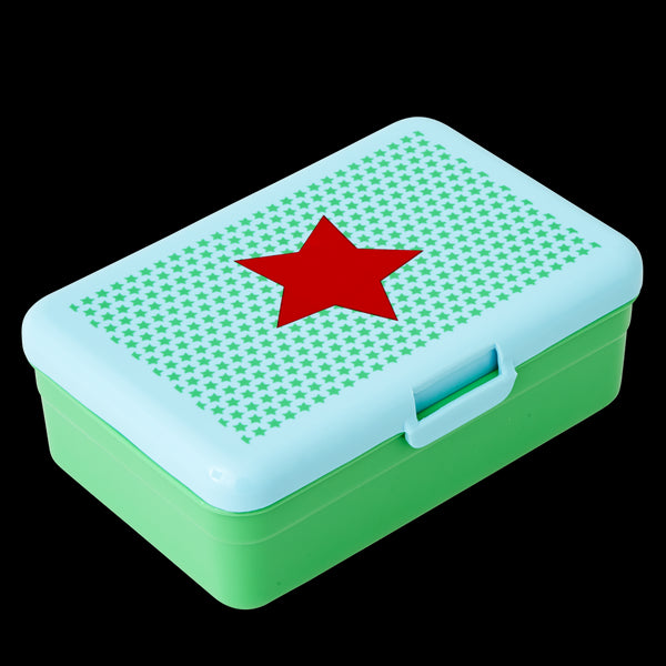 Kids Green Lunch Box with Star Print