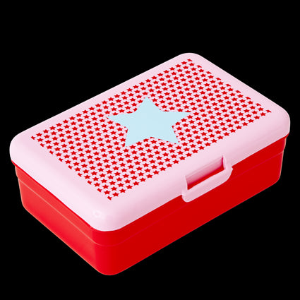 Kids Red Lunch Box with Star Print