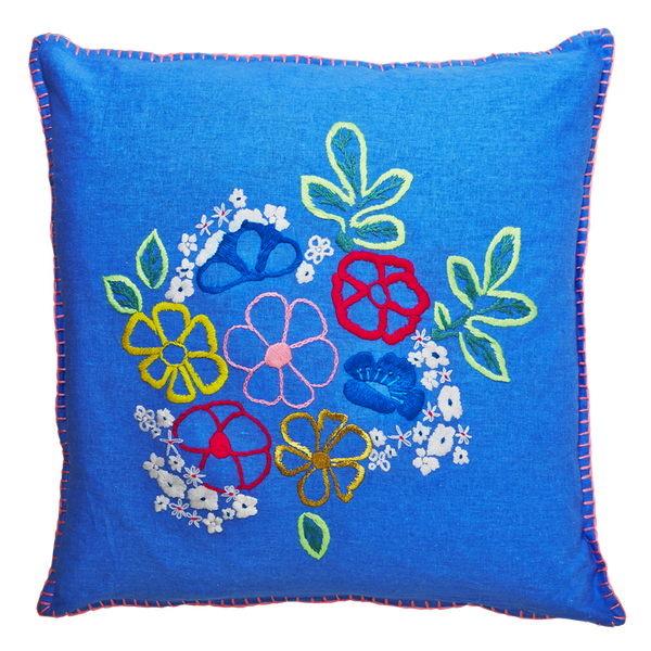 Hand Embroidered Cushion Cover 60cm