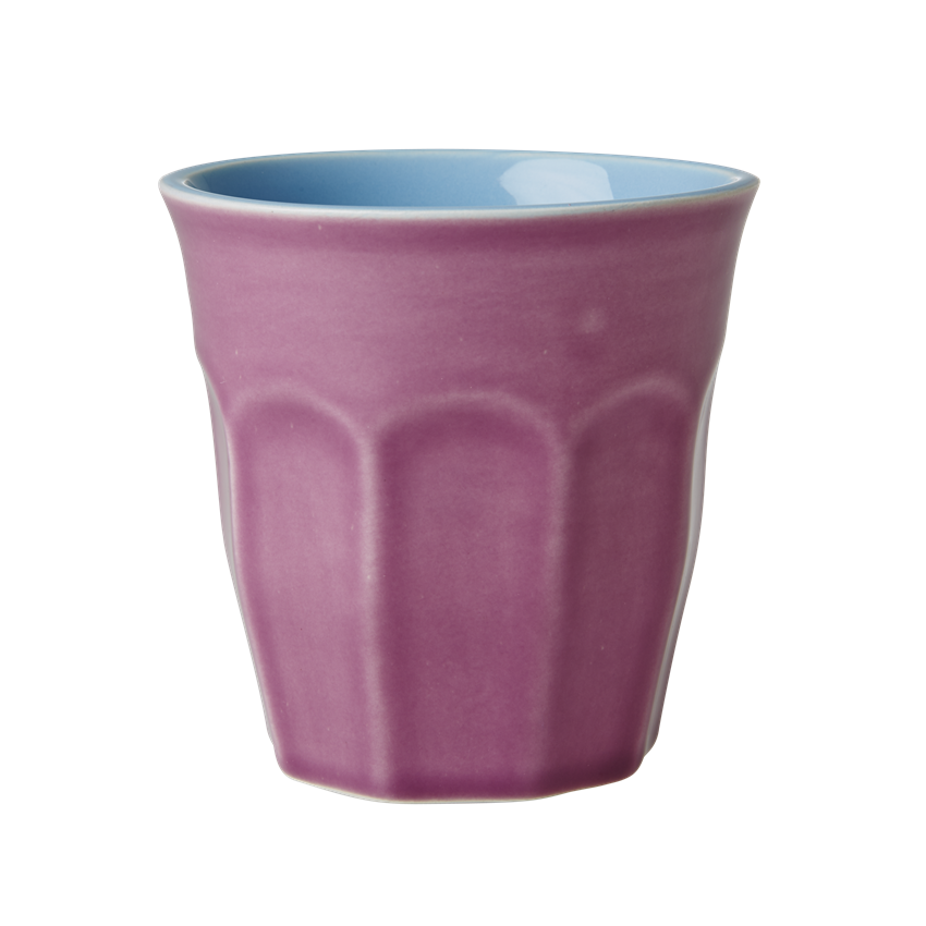 Large Ceramic Two-Toned Cup