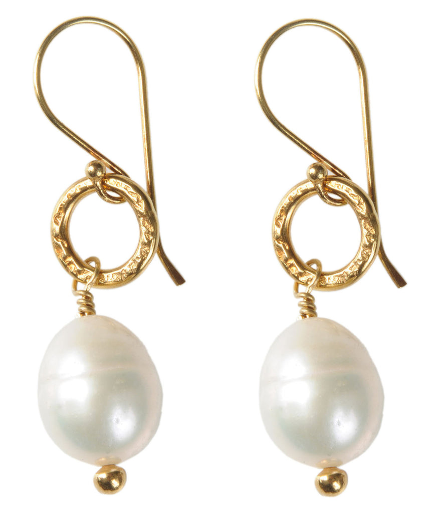 Large Freshwater Pearl Earrings