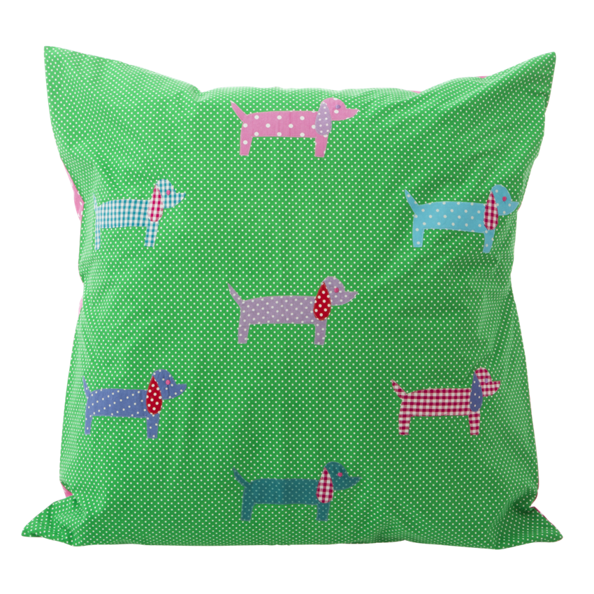 2 Large Dachshund Cushion Covers 60cm