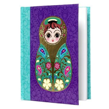 Large Purple Babushka Notebook