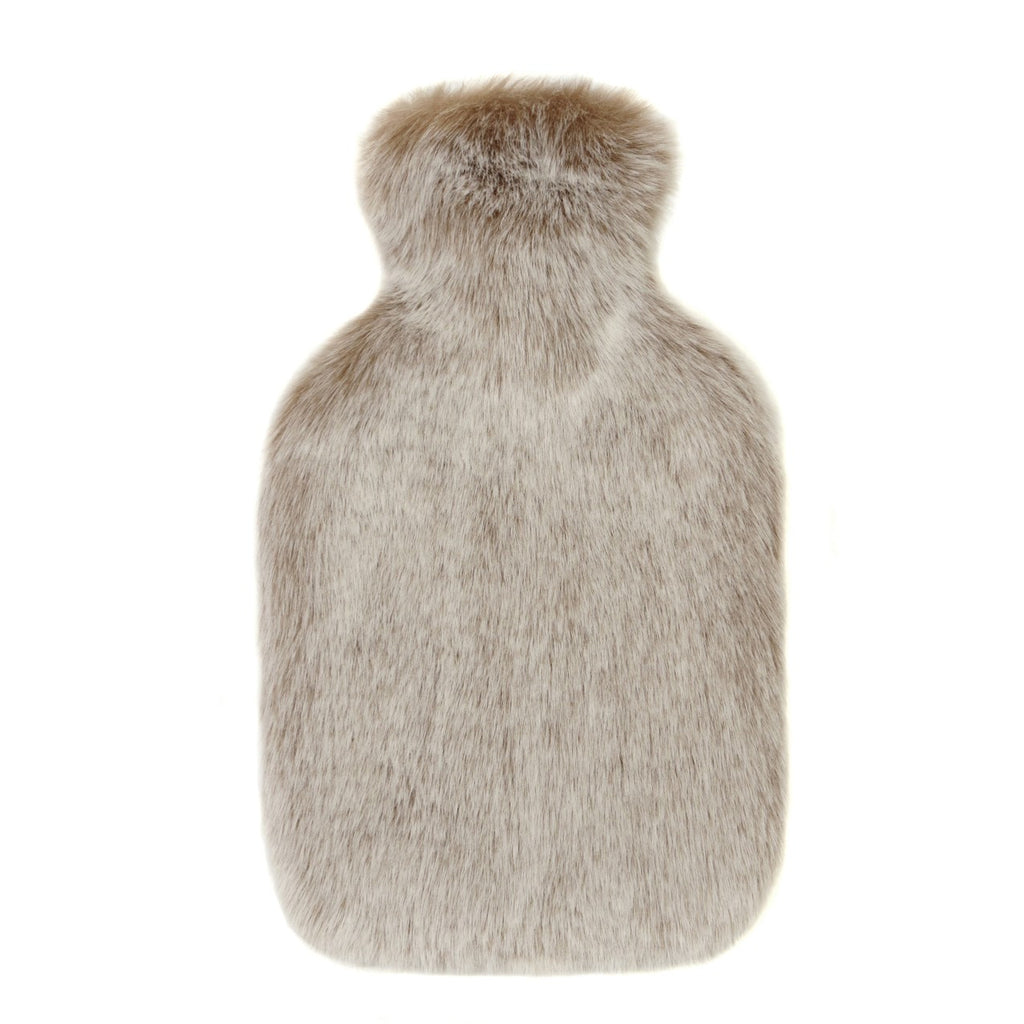 Latte Faux Fur Hot Water Bottle