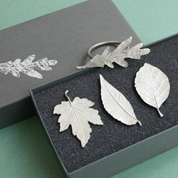 Leaf Pewter Napkin Rings