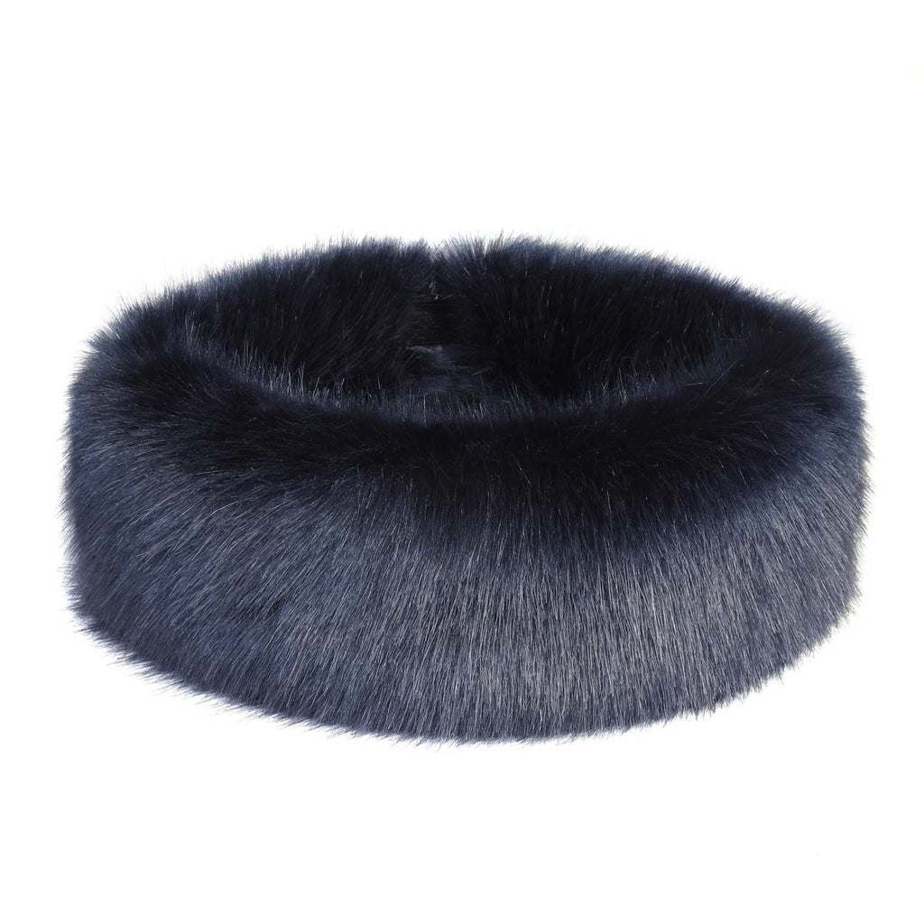 Midnight Faux Fur Huff