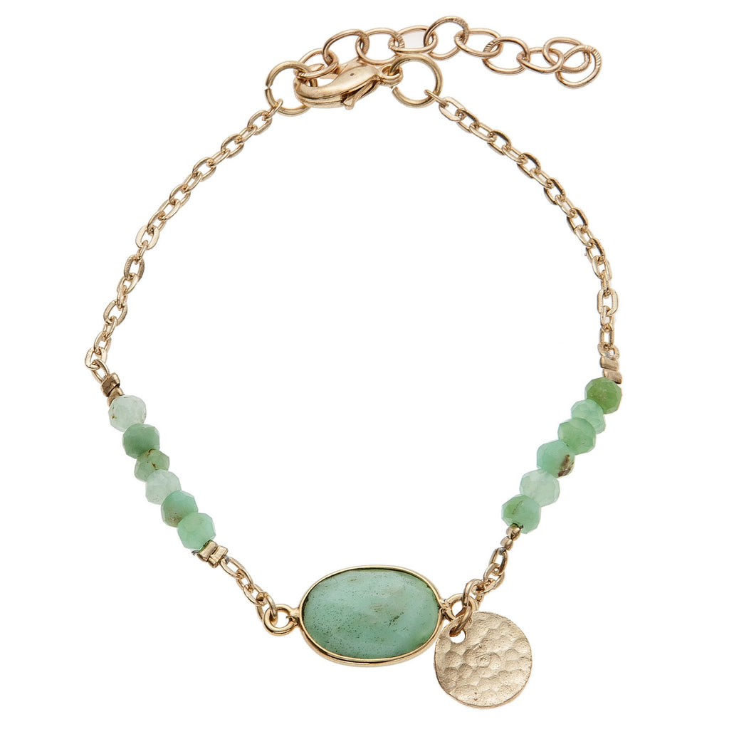 Mint Semi-Precious Friendship Bracelet