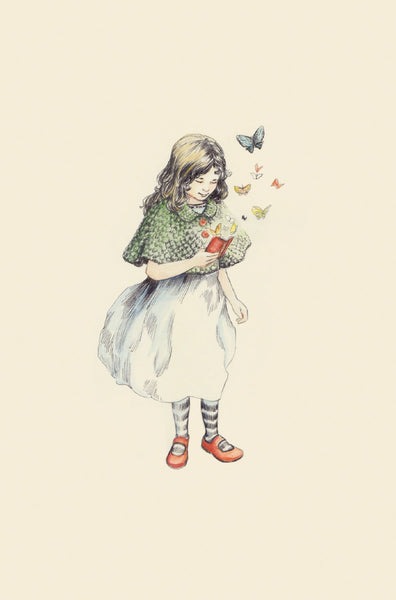 Butterfly Girl Greeting Card