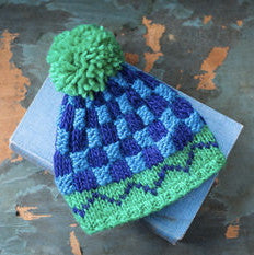 Blue Bobble Hat